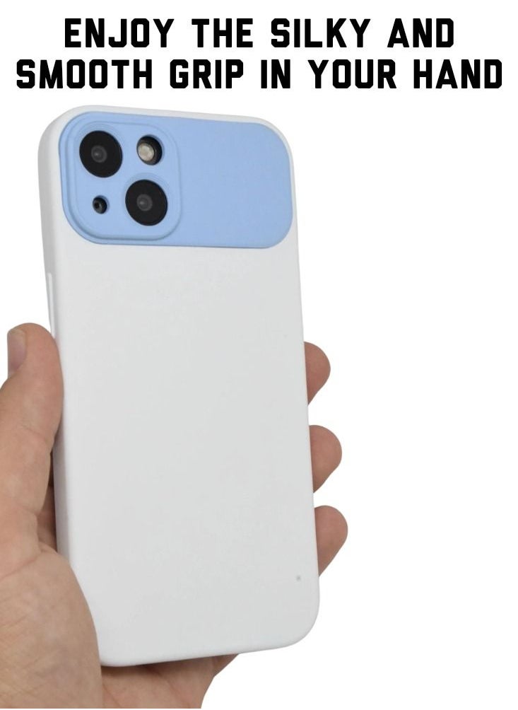 iPhone 13 Case Silicone Camera Protected Anti Scratch Cover With Microfiber Lining Compatible With iPhone 13 Cover 6.1 inch
