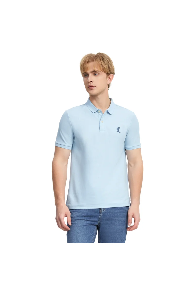 جيوردانو قميص بولو رجالي أزرق بيكيه مقاس