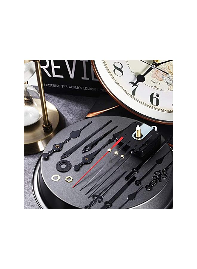 Raxoom Pieces High Torque Long Shaft Clock Movement Mechanism with 5 Different Pairs of Hands DIY Clock Repair Parts Replacement - Image 3