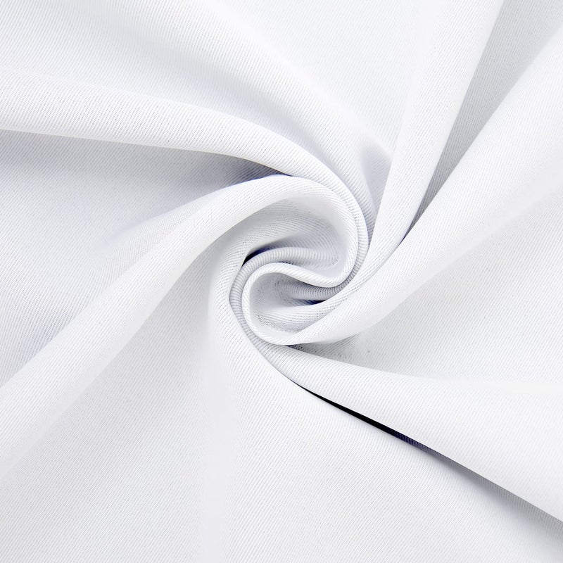 BGment بئسة الستائر البيضاء 36 بوصة طول النافذة النافذة للمطبخ فوق الحوض - قضيب الجيب 29 بوصة عريضات صغيرة لخزانة المقهى الطابق السفلي 29 × 36 بوصة - Image 5