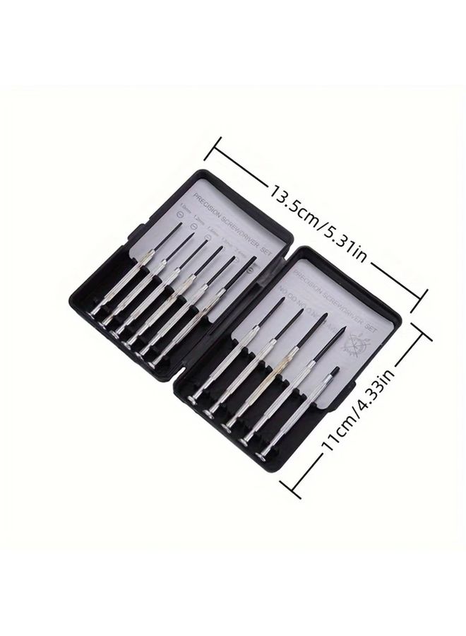 11 Pcs Precision Steel Screwdriver Set For Jewelry Glasses Watch Repair And DIY Crafts - Image 4