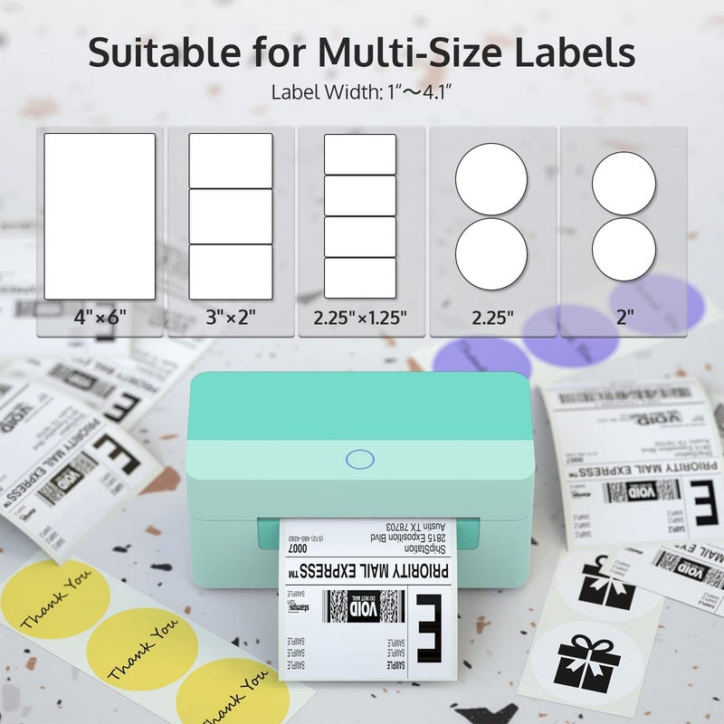 OFFNOVA USB Shipping Label Printer, 4x6 Thermal Printer for Shipping Packages, High-Speed Label Maker - Image 5