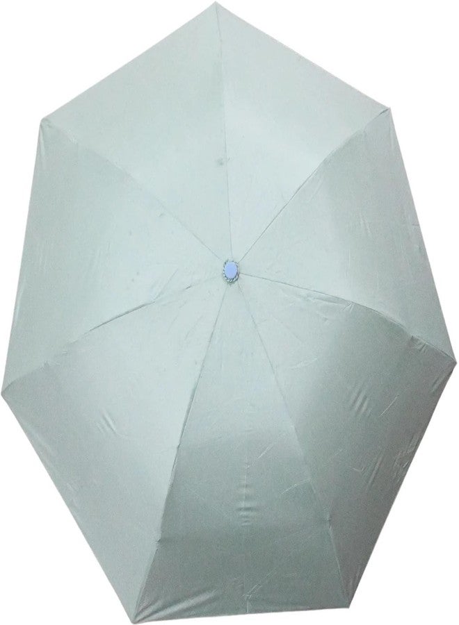 ASTOUND 3 Fold Straight Handle Light Colors Solid Design Umbrella - Image 3