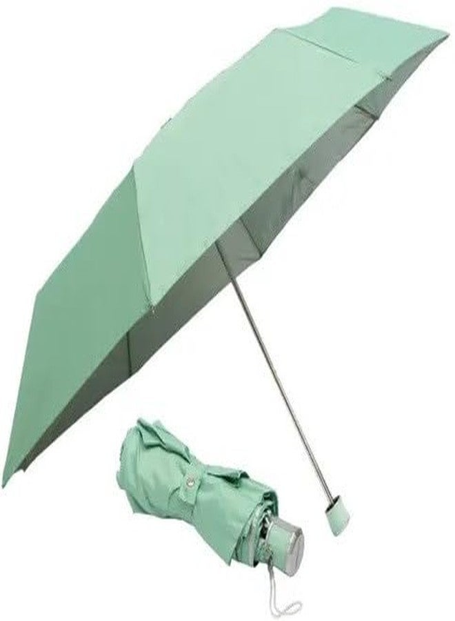 ASTOUND 3 Fold Straight Handle Light Colors Solid Design Umbrella - Image 2