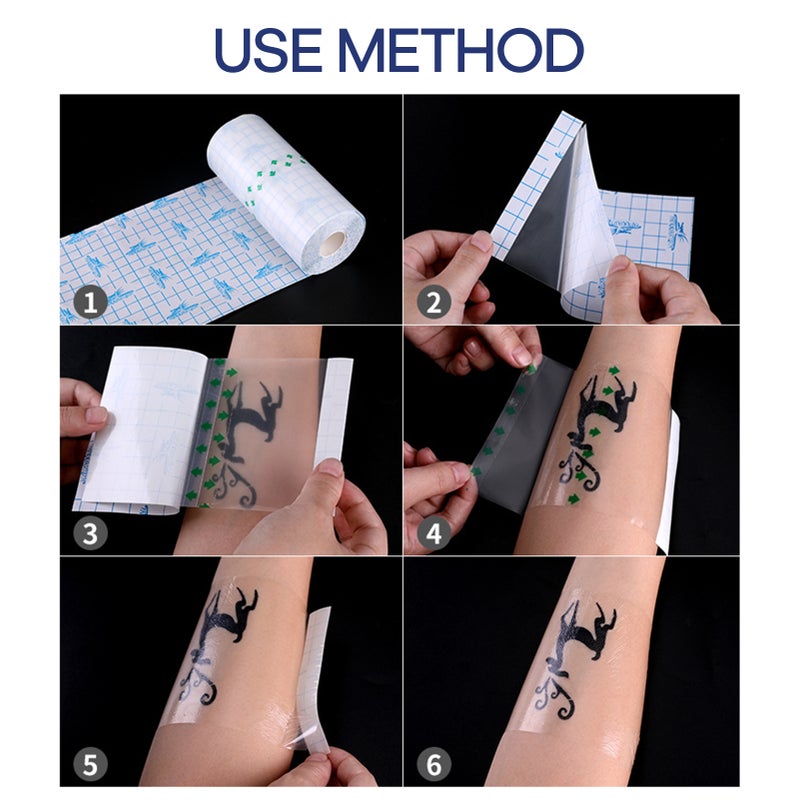 Tattoo Repair Stick Transparent Adhesive Breathable Waterproof Repair Film Anti-scar Tattoo Care Film - Image 2