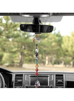 MIRFA Car Hanging Handmade Copper Tree Of Life 7 Chakras Stones Ornament  - Image 2