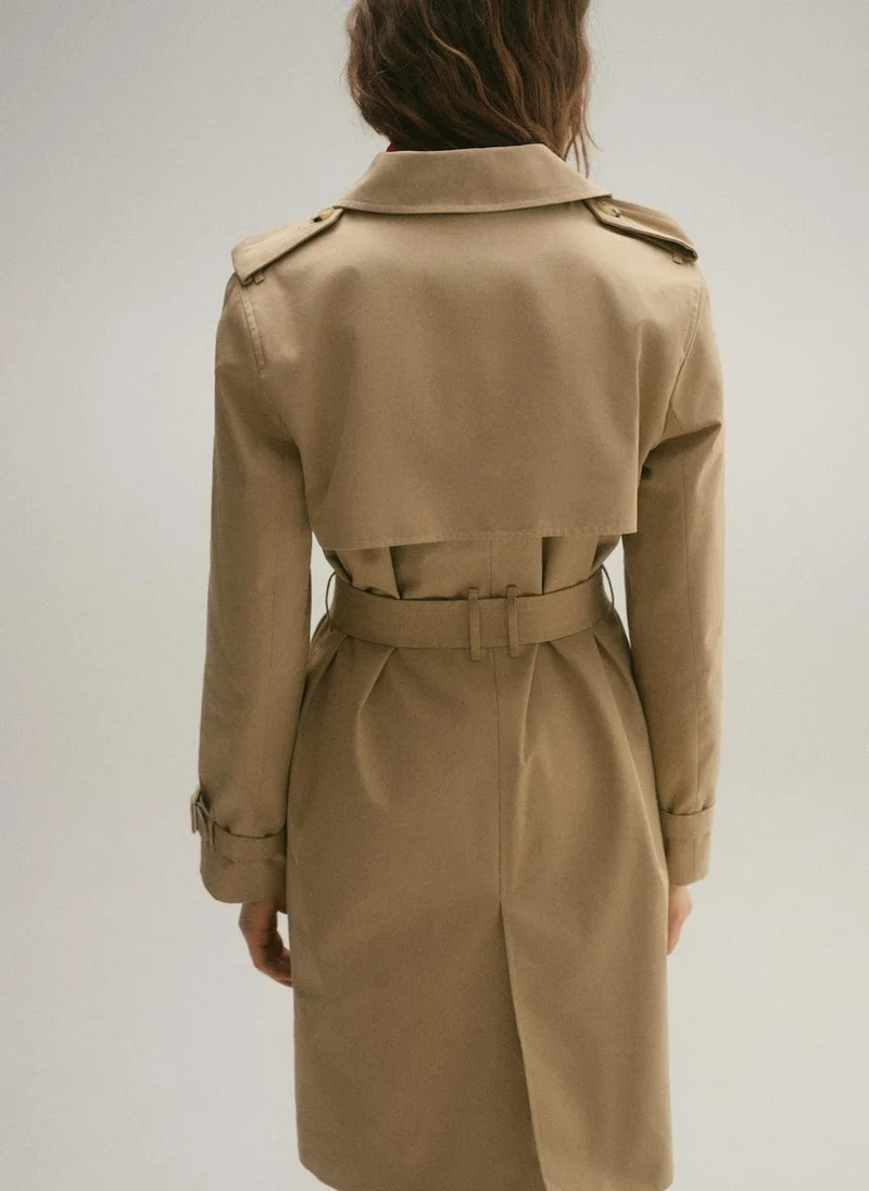 MANGO Classic Trench Coat With Belt