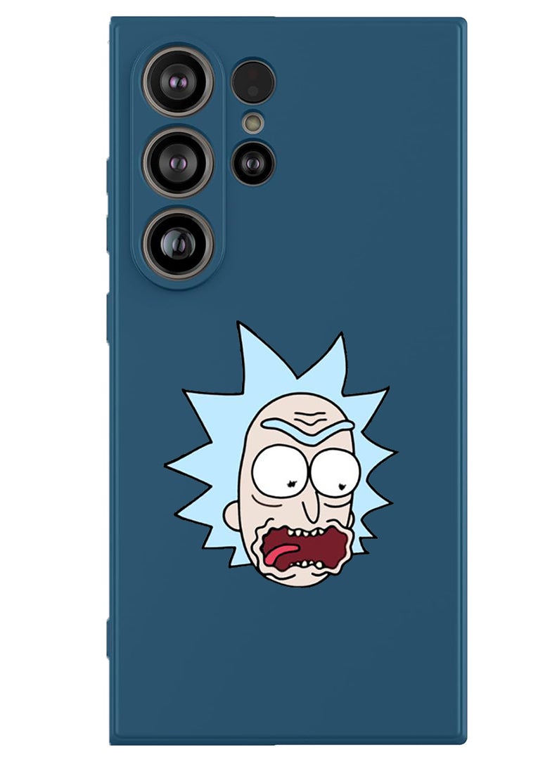 Theodor Protective Slim Fit Case Liquid Silicone Cover with Full Body Protection Anti-Scratch Shockproof Case For Samsung Galaxy S25 Ultra (Blue) - Rick & Martin - Image 1