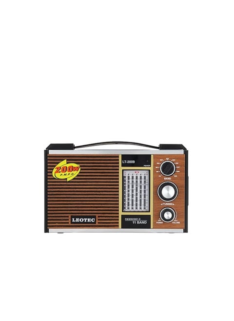 FM/AM/MW1/MW2-LT Radio from Liutec. Classic radio wooden 2009, brown