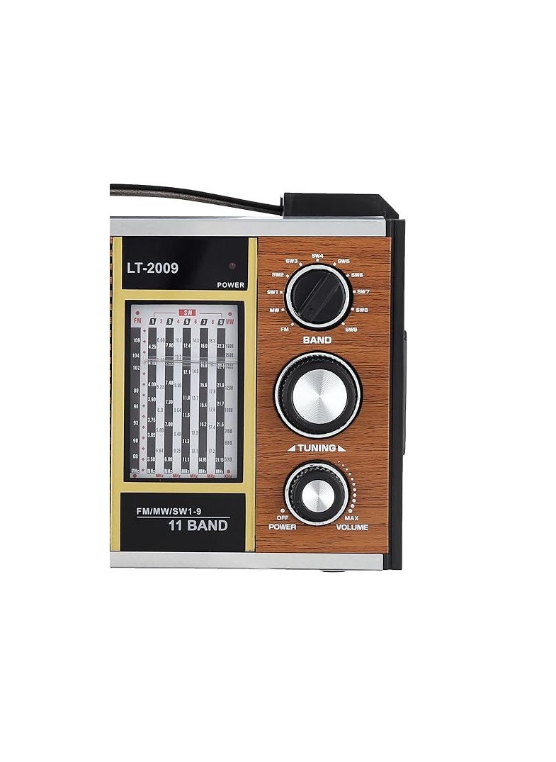 Generic - FM/AM/MW1/MW2-LT Radio from Liutec. Classic radio wooden 2009, brown - Image 1
