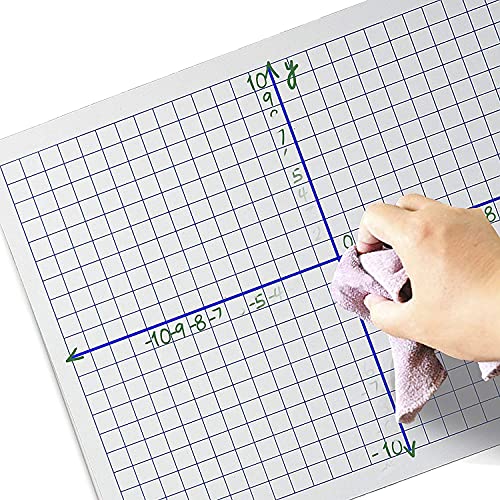 Scribbledo Dry Erase XY Axis Graph Lap Boards 9” X 12” for Student and Classroom Use Math White Board Double Sided White Board - Image 5