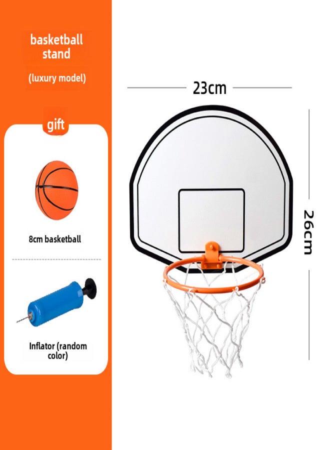 Fun Mini Backboard Basket with Clip Pneumatic Tube suit Indoor Sports Children's Basketball Board June 1 Activities(Basketball stand) - Image 1