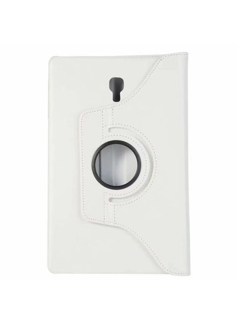 360 Rotating Litchi Grain Pattern Leather Case For Tab Full Series 7/8/9.7/10.1/10.5 Tablets-Color:White-Applicable Model:Tab S 10.5 T800/T805