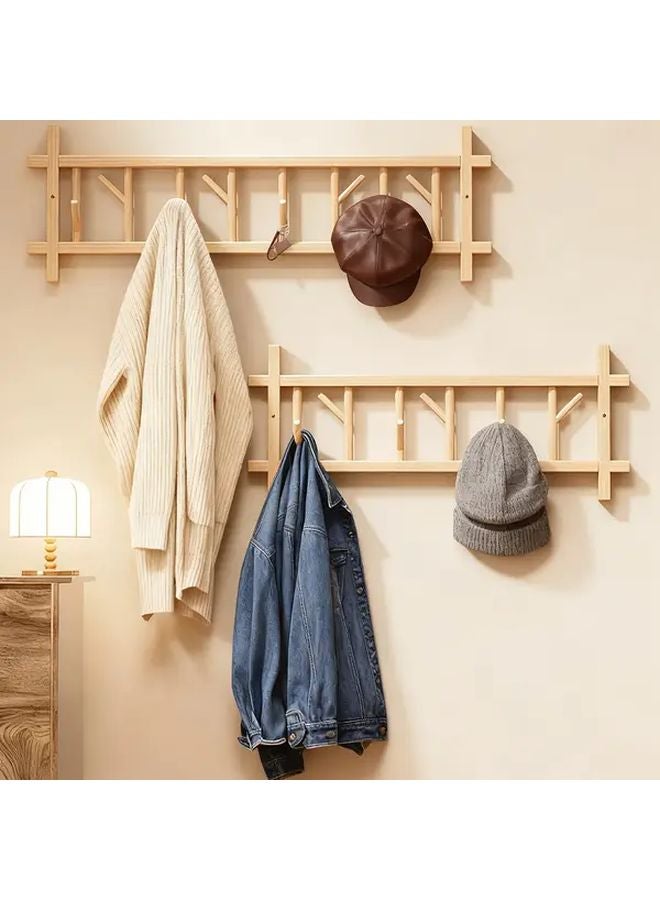 Wall Mounted Space Saving Hanging Clothes Rack With 360 Rotating Hooks Multifunctional Garment Rack Primary Color - Image 5