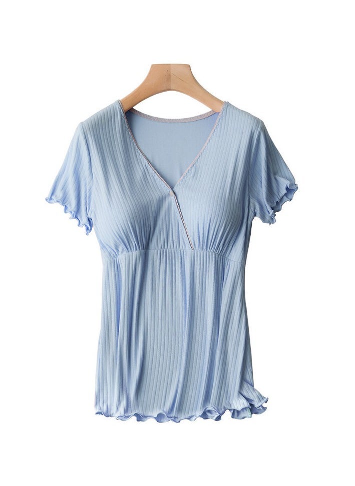 2-PACK Pregnant women postpartum feeding home clothes nursing tops - Image 2