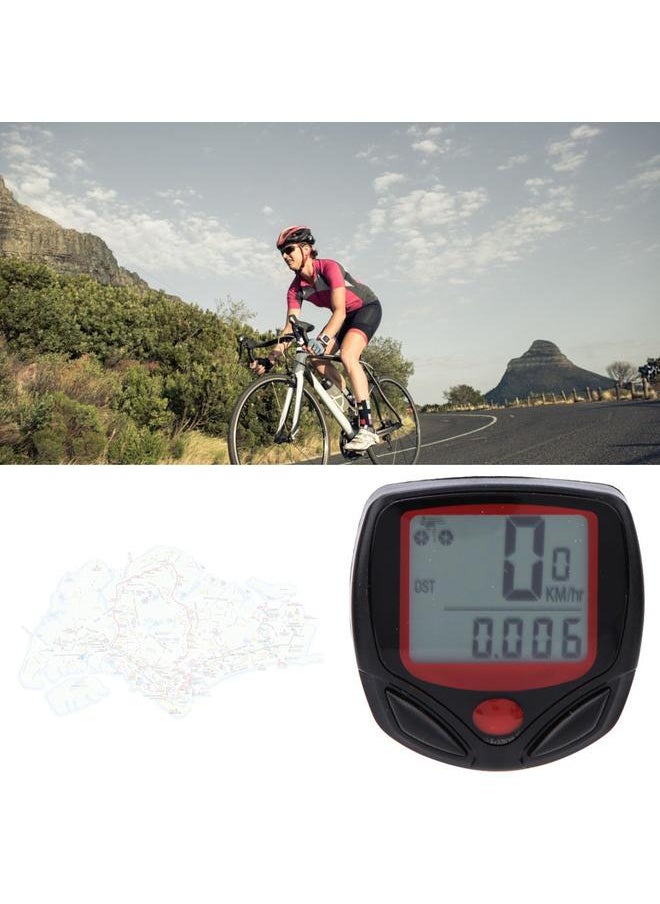 Thoraya - Bicycle Wired Mileage Speedometer Code Table Luminous Waterproof Handlebar Mount Bike Computer - Image 1