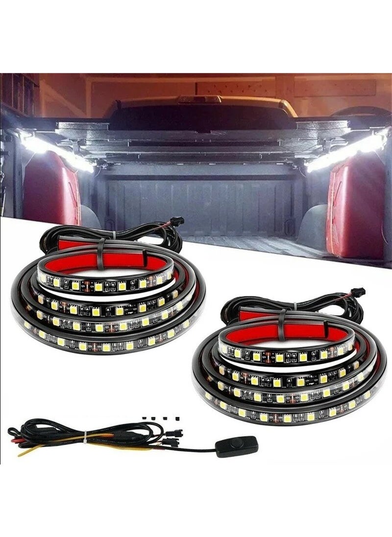 Techmaster LED Light Strip 2X150CM 12V with Switch For Pick Up Truck Decoration  - Image 1