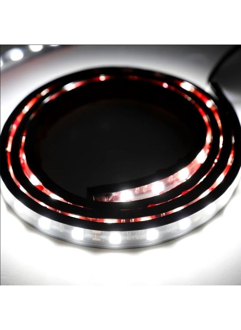 Techmaster LED Light Strip 2X150CM 12V with Switch For Pick Up Truck Decoration  - Image 4