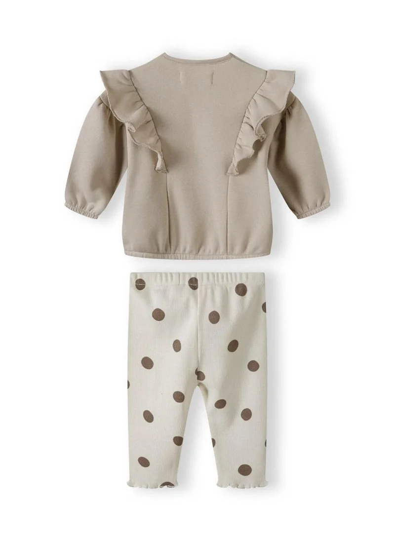MINOTI 2-Piece Girls' Ruffle Top and Leggings Set