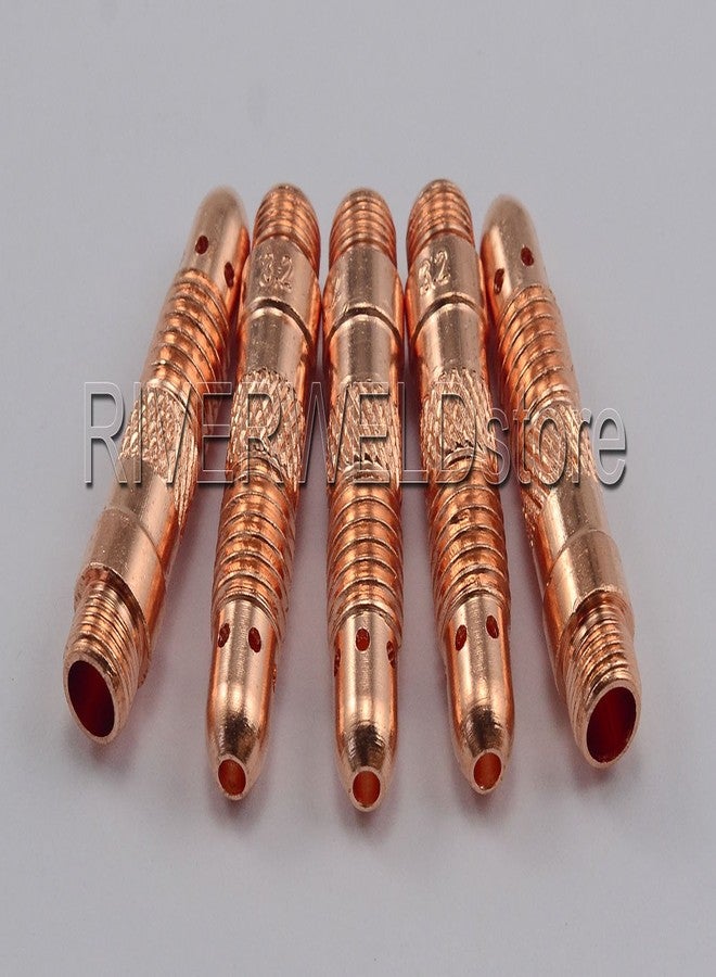 RIVERWELD مجموعة 5 قطع من أجسام كوليت RIVERWELD TIG 10N28 مقاس 1/8 بوصة و3.2 مم لشعلات لحام TIG من طراز QQ300 PTA DB SR WP 17 18 26 - Image 3