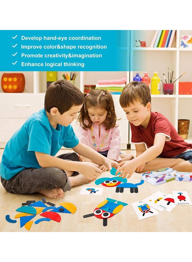 Wooden Jigsaw Montessori Puzzle 10.7 x 5.4 x 1.5cm - Image 3