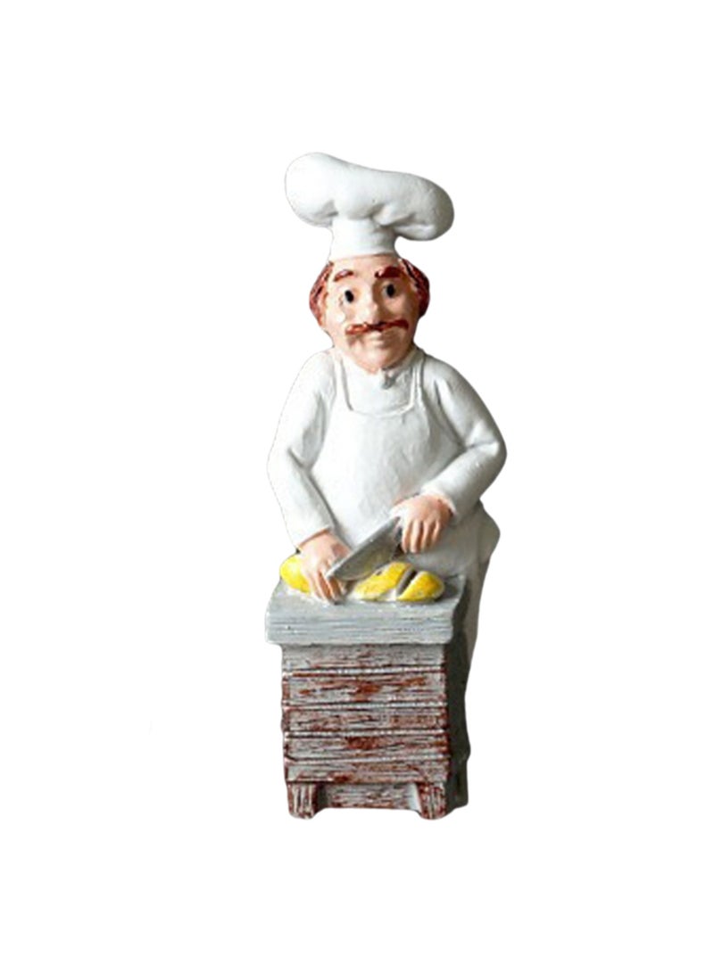 Bread Cutting Chef Refrigerator Magnet, 3d Cartoon Chef Three-Dimensional Creative Magnetic Sticker Home Decoration Accessories - Image 1