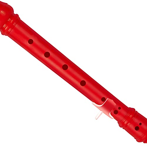 Eastrock Recorder Instrument German Style Soprano Recorder Red 3 Pieces for Beginners with Cleaning Rod, Fingering Chart, Packing Bag, Thumb Rest - Image 4