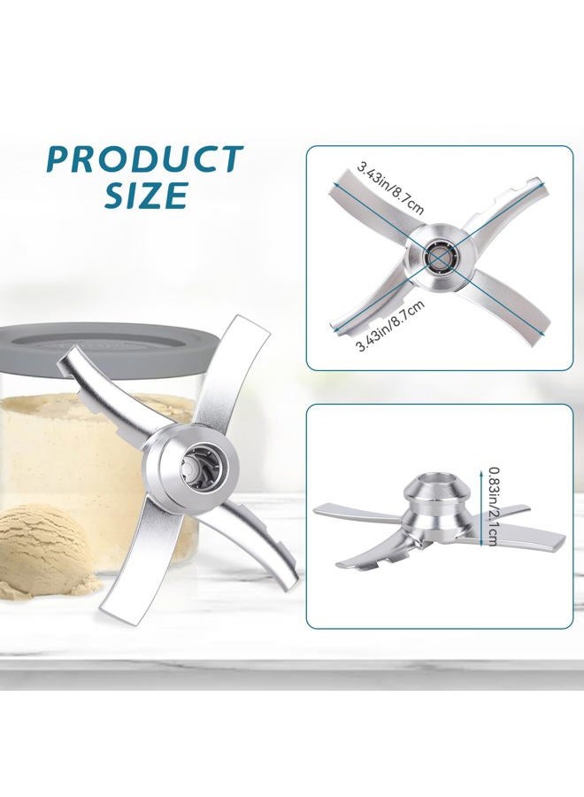 GreeSuit Replacement Mixing Paddle Blade Compatible with Ninja Creami NC300 Series Ice Cream Makers, for Ninja Creamerizer NC299AMZ, NC301, CN305A, CN301CO, Stainless Steel - Image 2