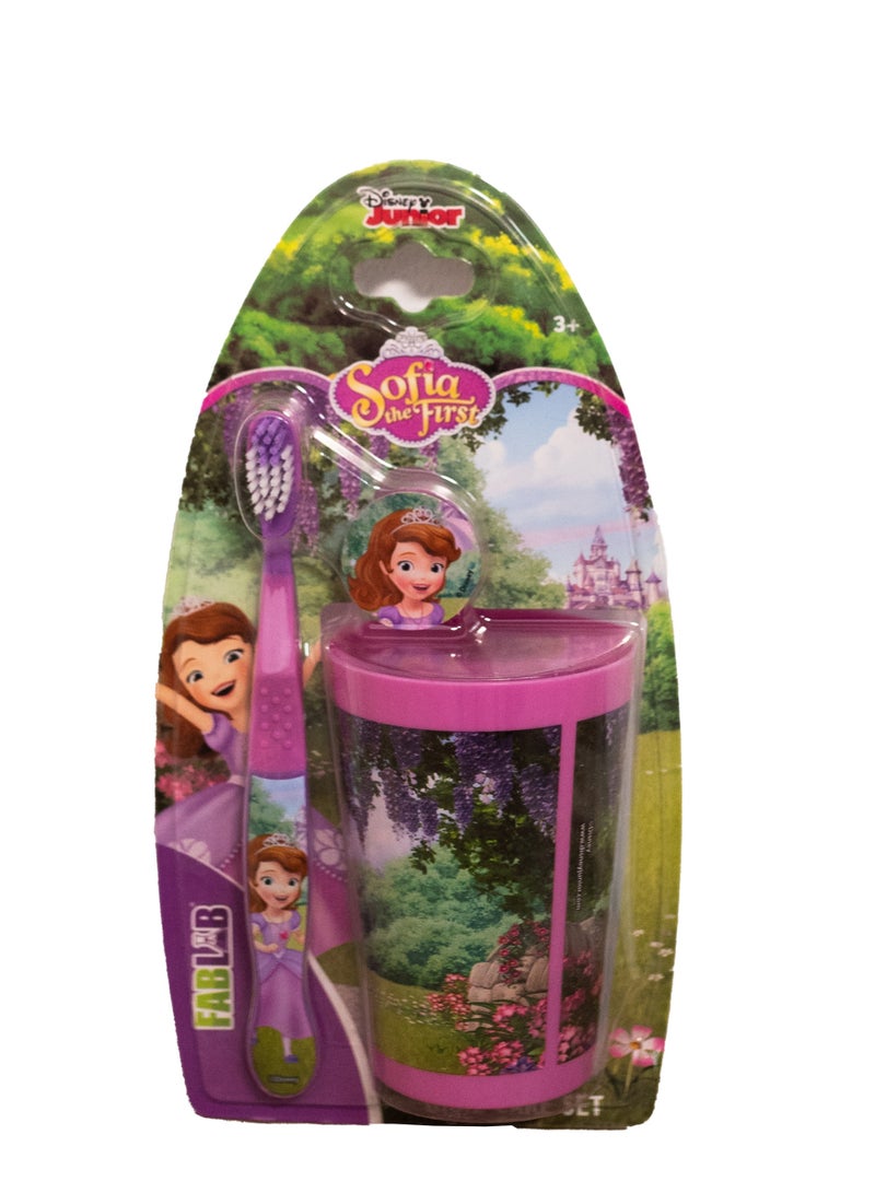 فاب لاب فرشاة أسنان FABLAB صوفيا مع كوب - Image 1