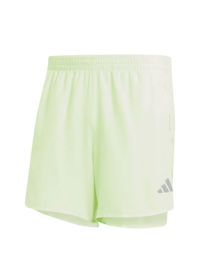 Adidas adidas Run It Short Green Running Shorts XS5"