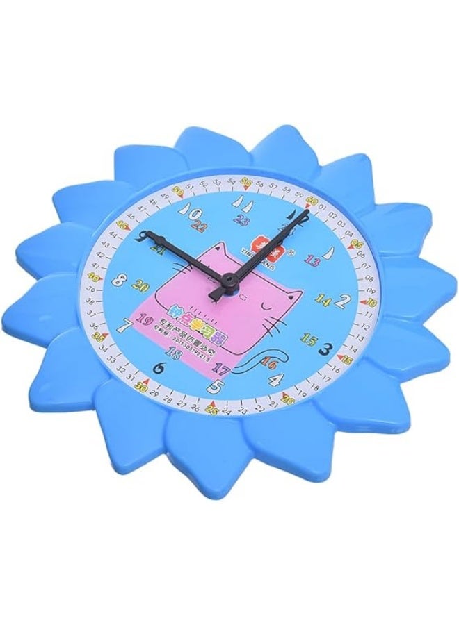 Printed Plastic Educational Clock for Kids, 12 Hours for Endless Hours of Learning and Entertainment - Multiple Colors - Image 4