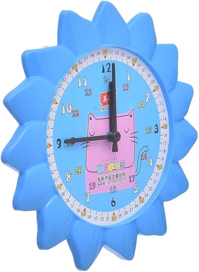 Printed Plastic Educational Clock for Kids, 12 Hours for Endless Hours of Learning and Entertainment - Multiple Colors - Image 3