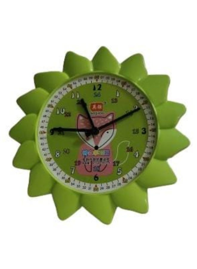 Printed Plastic Educational Clock for Kids, 12 Hours for Endless Hours of Learning and Entertainment - Multiple Colors - Image 2
