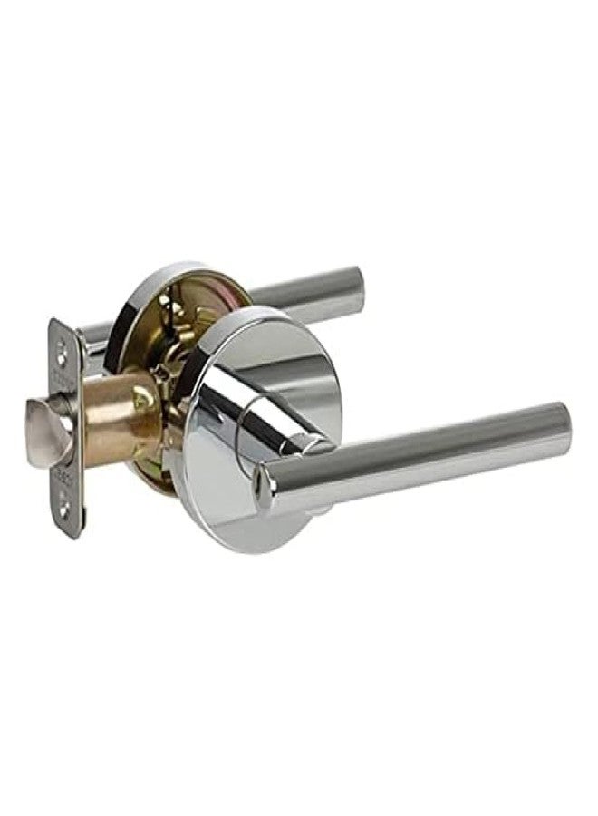 Delaney Hardware CIRA Passage Door Handle, Fits Doors 1-3/8 to 1-3/4 in. Thick, Polished Chrome Finish - Reversible Left/Right-Handed Hallway & Closet Door Lever with Latch -Easy to Install Door Lever - Image 1