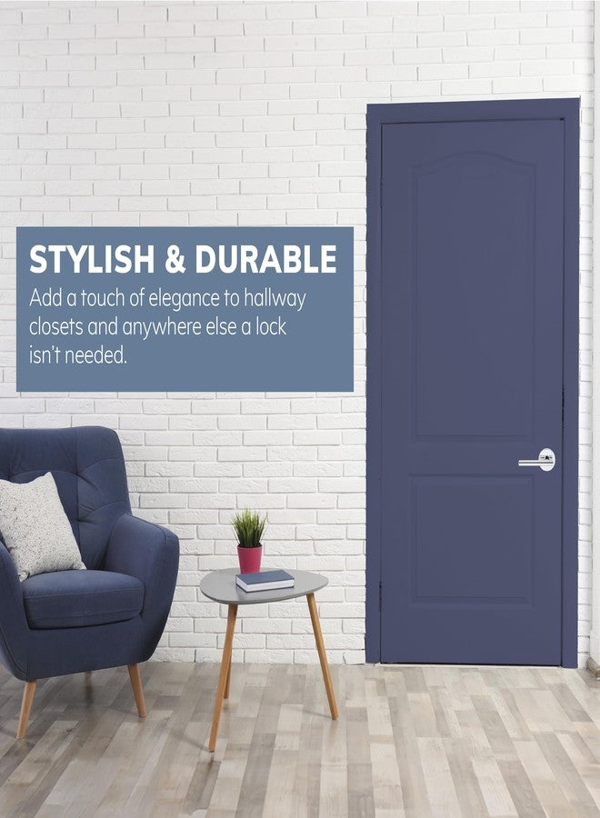 Delaney Hardware CIRA Passage Door Handle, Fits Doors 1-3/8 to 1-3/4 in. Thick, Polished Chrome Finish - Reversible Left/Right-Handed Hallway & Closet Door Lever with Latch -Easy to Install Door Lever - Image 3