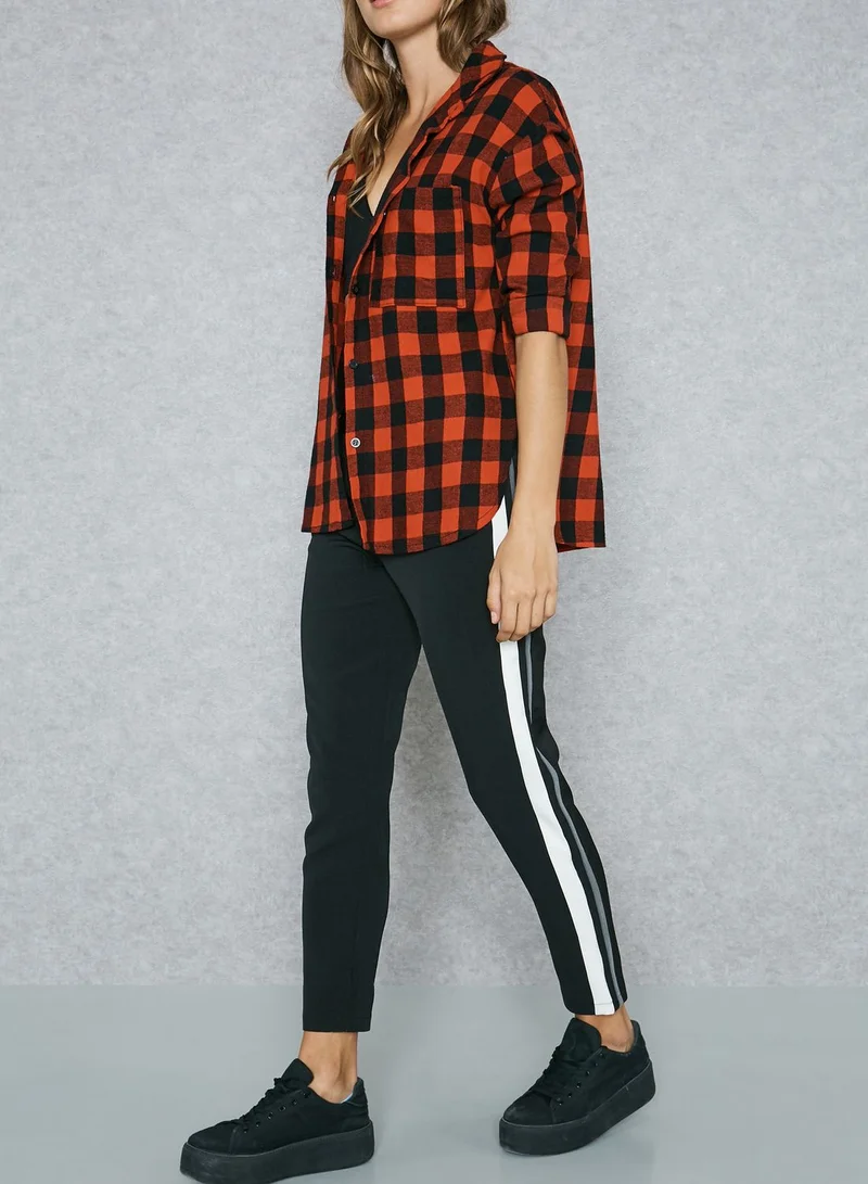 Ginger Contrast Side Paneled Pants