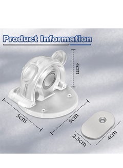 Generic Magnetic Door Stopper, Invisible Clear Bear Magentic Floor Door Stop, Keep Door Open, Silent Anti-Collision Stopper, No Drilling for Home Office Bedroom Door Stop (2 Pack)  - Image 2