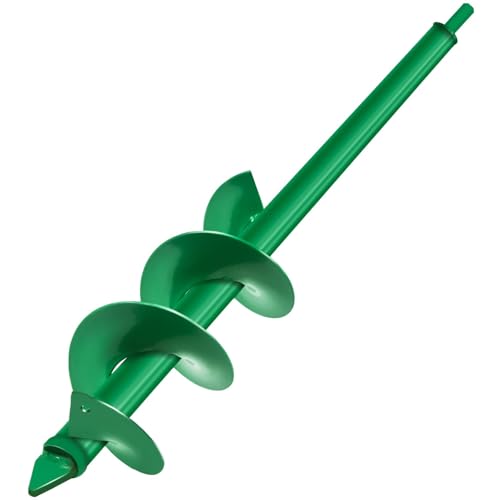 Cyleodo Auger Drill Bit for Planting, 4x25Inch Garden Earth Auger, Spiral Drill Hole Rapid Planter Seedling & Bedding Plant,Ground Planting Drill Bit Auger Post Hole Digger for 3/8''Hex Drive Drill - Image 1