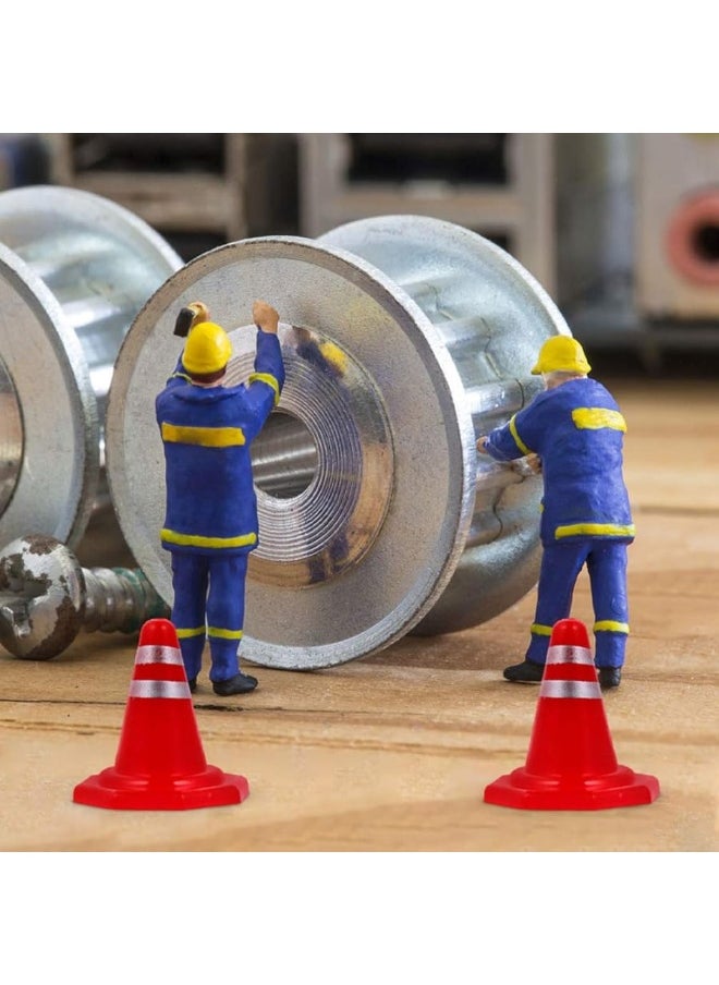 Toddmomy - Toddmomy Miniature Road Cone 30Pcs Mini Traffic Cones Toys Red Tiny Construction Cones Miniature Roadblock Model Toy Party Favors for - Image 1