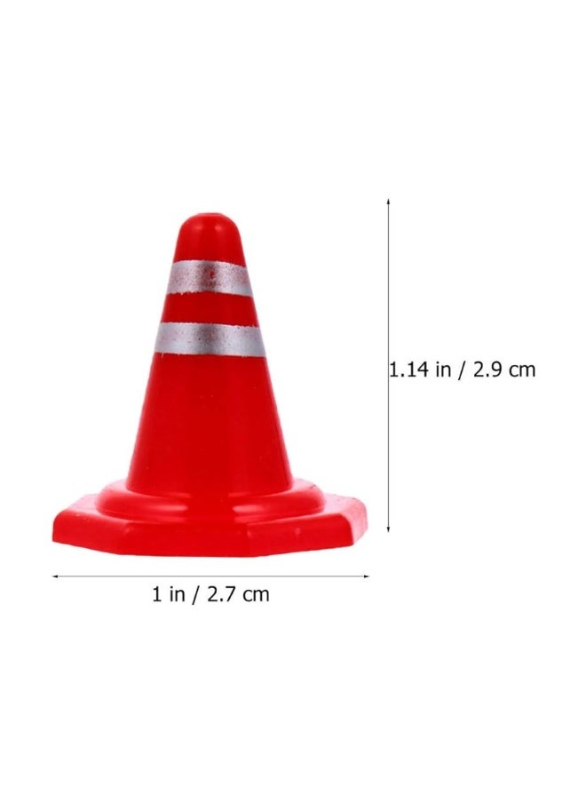 Toddmomy - Toddmomy Miniature Road Cone 30Pcs Mini Traffic Cones Toys Red Tiny Construction Cones Miniature Roadblock Model Toy Party Favors for - Image 1
