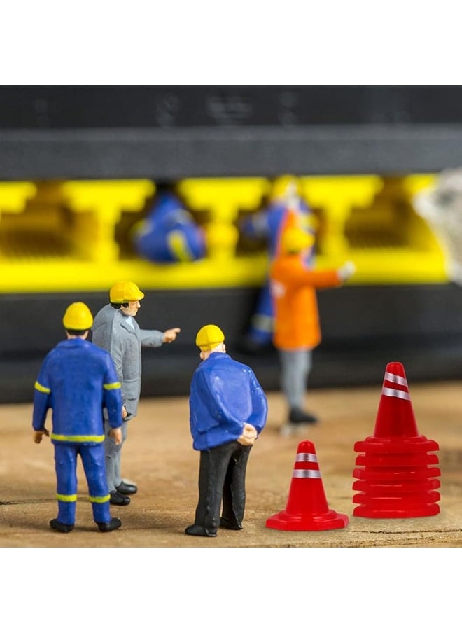 Toddmomy - Toddmomy Miniature Road Cone 30Pcs Mini Traffic Cones Toys Red Tiny Construction Cones Miniature Roadblock Model Toy Party Favors for - Image 1