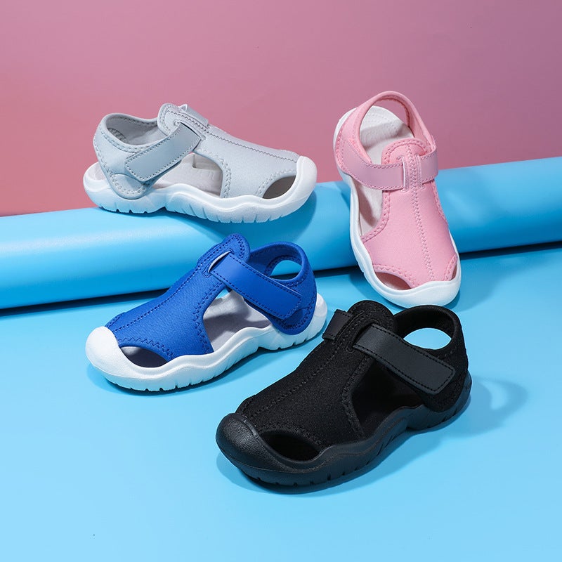 Boys And Girls Baby Baotou Sandals Soft Bottom Western Style 2025 Small And Medium-Sized Children Non-Slip Wear-Resistant - Image 3