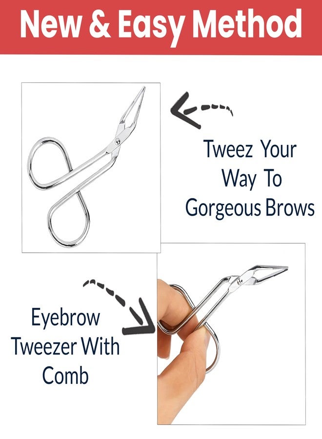 تيمبيريا ملقط الحواجب من تمبريا (قطعة واحدة) لإزالة الشعر - أداة نتف الحواجب والشعر النامي تحت الجلد وشعر الوجه - ملقط لتشكيل الحواجب للنساء والرجال - أدوات العناية بالحواجب (MN03) (HS593) - Image 4