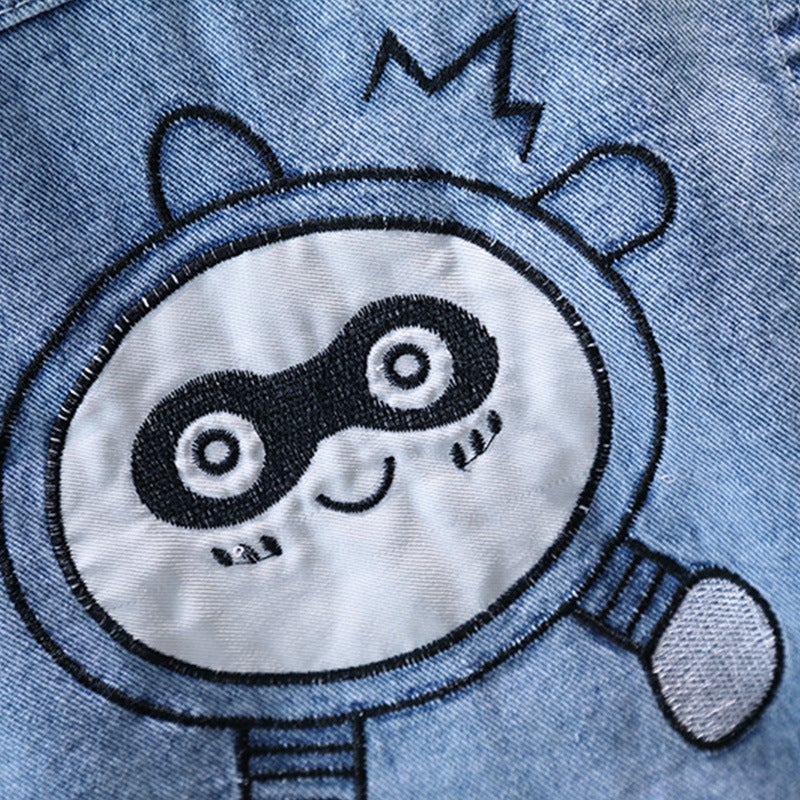 Baby Vest 2025 New Cartoon Egg Denim Vest Korean Style All-Match Trendy Cool Clothes Casual Top - Image 4