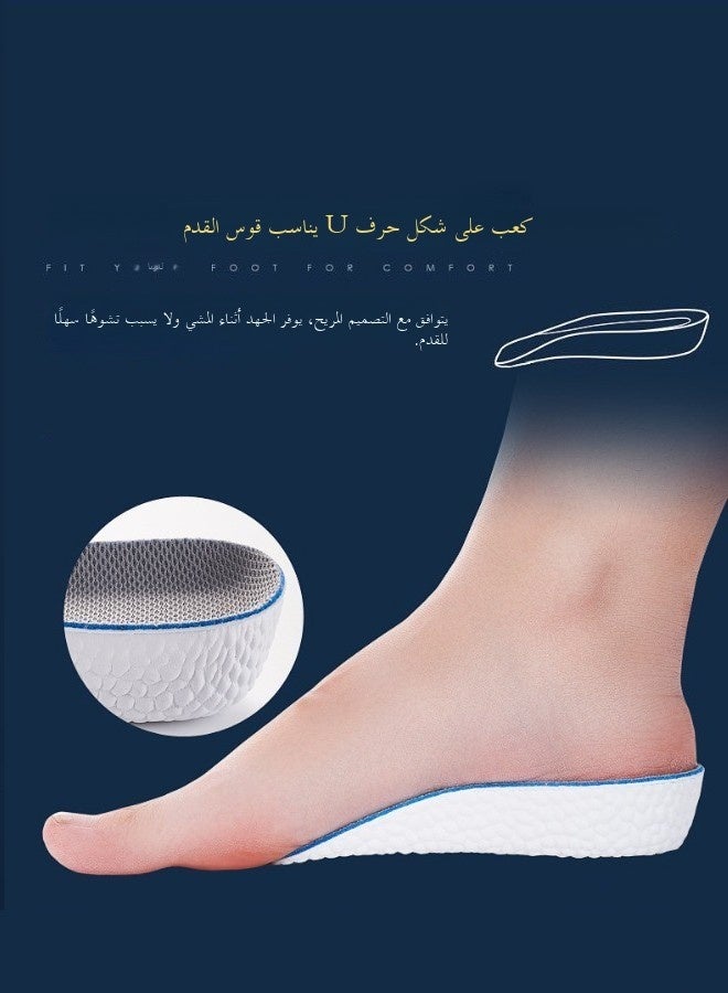 سينران 3 زوج ارتفاع غير مرئي زيادة الأقدام ، الكعب رفع وسائد القدم للرجال والنساء ، التنفس امتصاص الصدمات الرياضية إدراجات - Image 4
