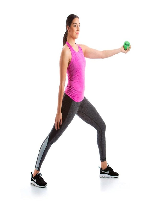 AEROMAT Versatile Textured Surface 3.5" Petite Weighted Ball for Yoga/Pilates Practice, 2 lbs, Blue - Image 3
