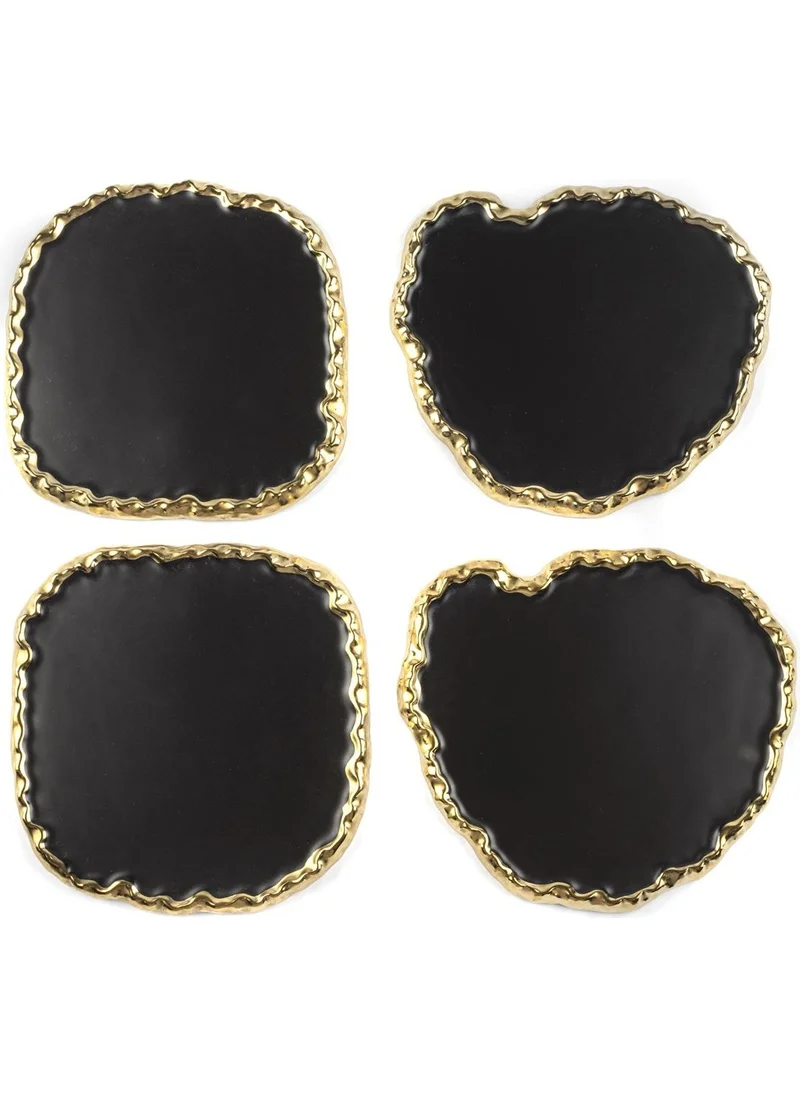 Mikasa Moor Porcelain 4-Piece Black Service 14X13 cm