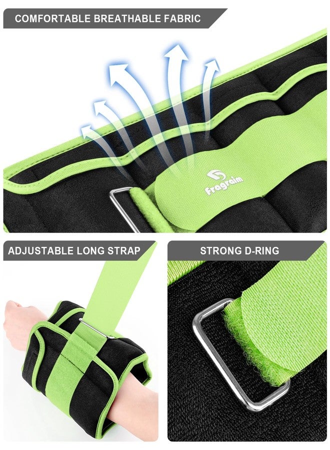 Fragraim Ankle Weights with Removable Strap 1lb-10lb Pair Leg Weights for Men Running, Walking, Aerobic Gymnastics and Fitness Adjustable Wrist - Image 2