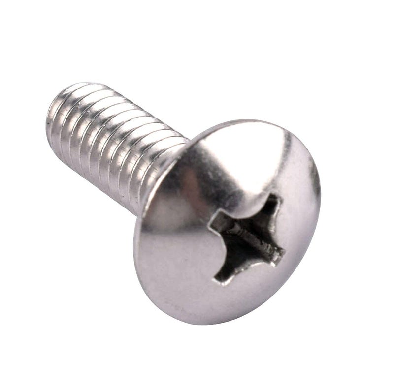 KOSJETHAS Store #8-32 x 5/8" Truss Head Phillips Machine Screws, 304 Stainless Steel 18-8, UNC Full Machine Thread, Bright Finish, Quantity 50Pcs - Image 1