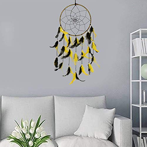 BS AMOR Dream Catcher | Wall Hanging | Handmade Beaded Multicolor Circular Net Decoration (Pack of 2) - Image 5